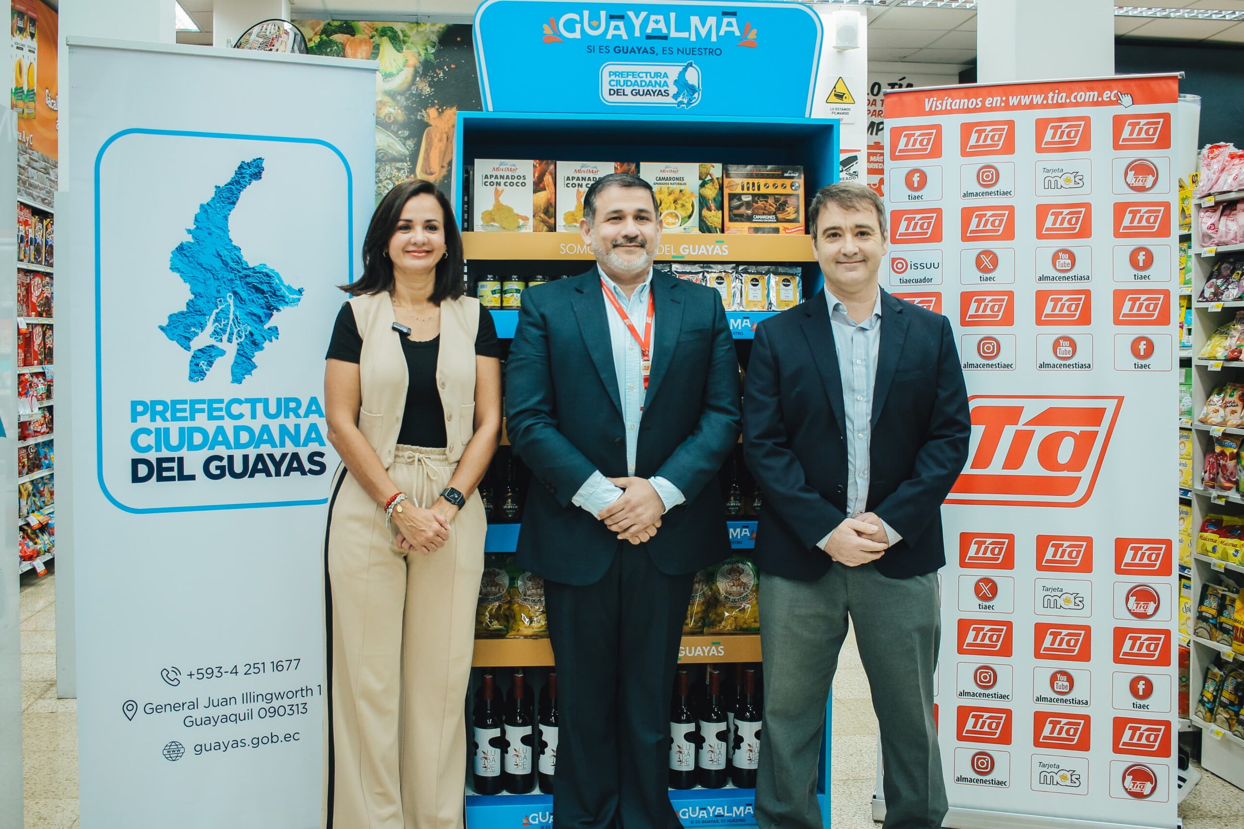 Emprendedores del proyecto ‘Guayalma’, de la Prefectura del Guayas, distribuirán sus productos en Tía