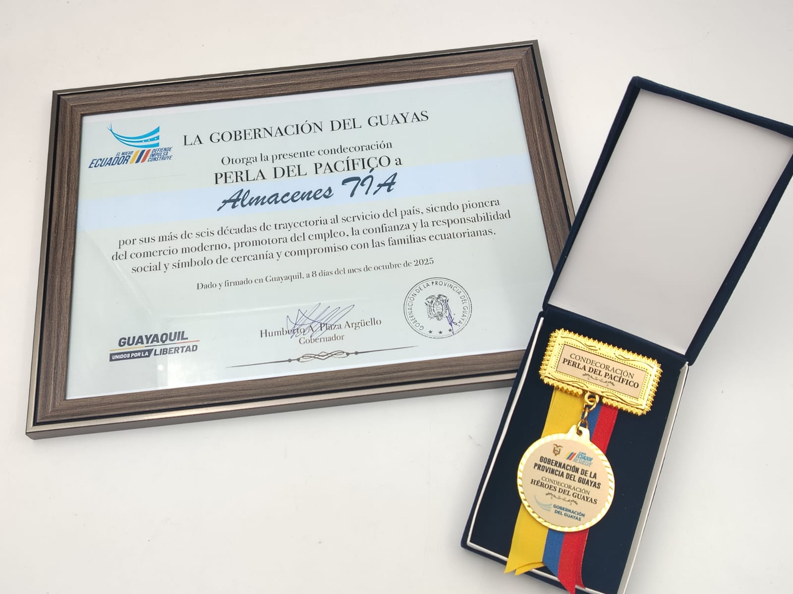 Distinción “Perla del Pacífico”